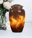 classic fire urn for cremation, with personalized engraving