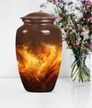 classic fire urn for cremation, with personalized engraving