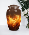 classic fire urn for cremation, with personalized engraving