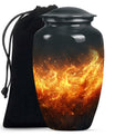Classic Aluminium Fire Urn for human ashes.