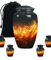 Classic Aluminium Fire Urn for human ashes.