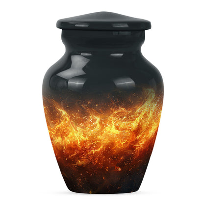 Classic Aluminium Fire Urn for human ashes.