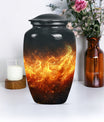 Classic Aluminium Fire Urn for human ashes.
