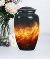 Classic Aluminium Fire Urn for human ashes.