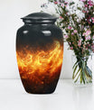 Classic Aluminium Fire Urn for human ashes.