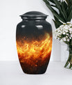 Classic Aluminium Fire Urn for human ashes.