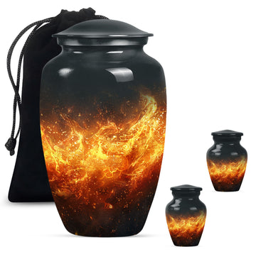 Large Urn with 2 Mini Urn