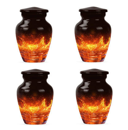 Classic fire urn for mother's cremation ashes.