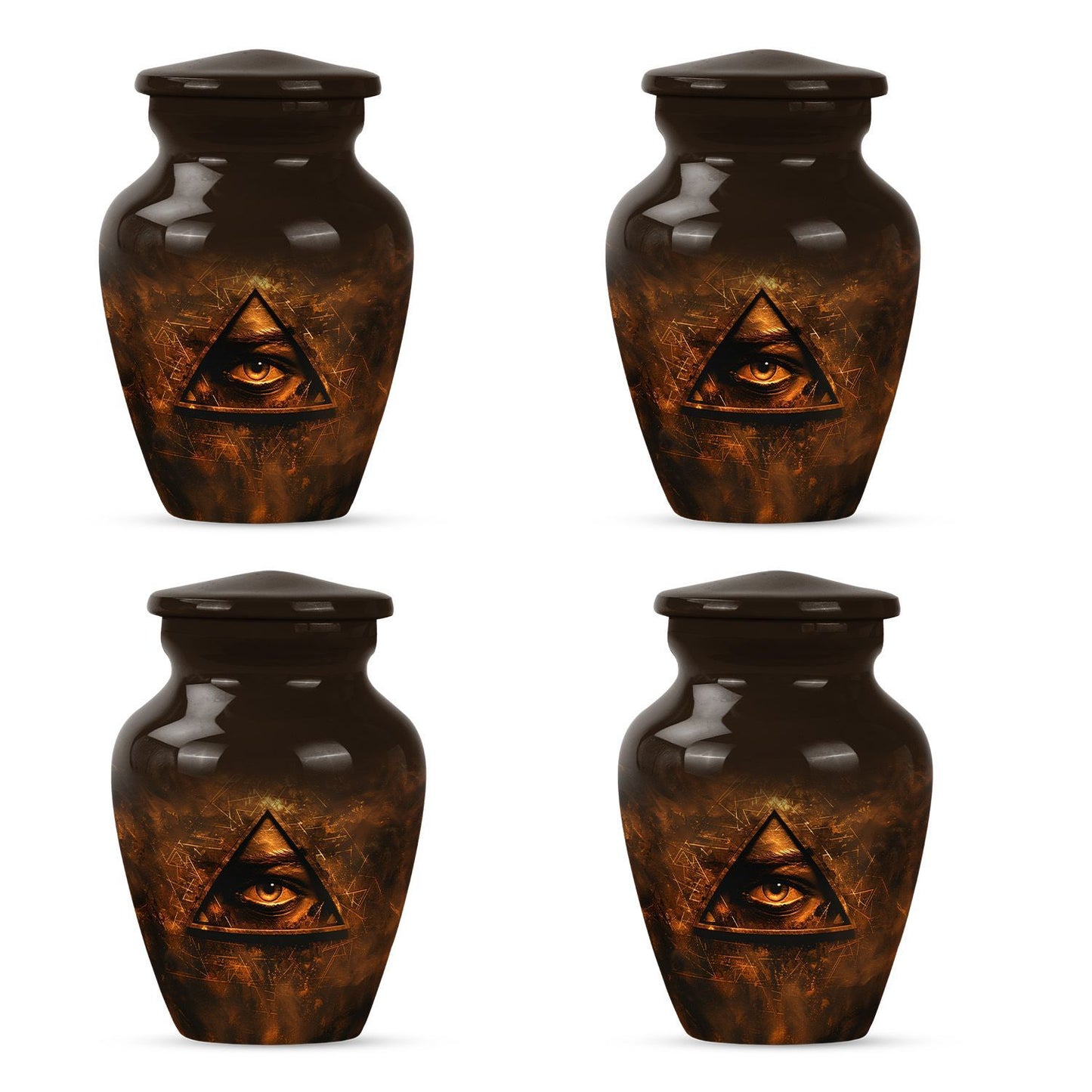 10-inch classic Catholic urn for ashes.