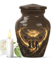 Classic 10 inch Catholic Urn, large burial memorial urn.