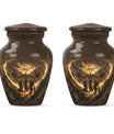 Classic 10 inch Catholic Urn, large burial memorial urn.