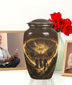 Classic 10 inch Catholic Urn, large burial memorial urn.