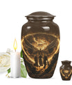 Classic 10 inch Catholic Urn, large burial memorial urn.