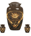 Classic 10 inch Catholic Urn, large burial memorial urn.