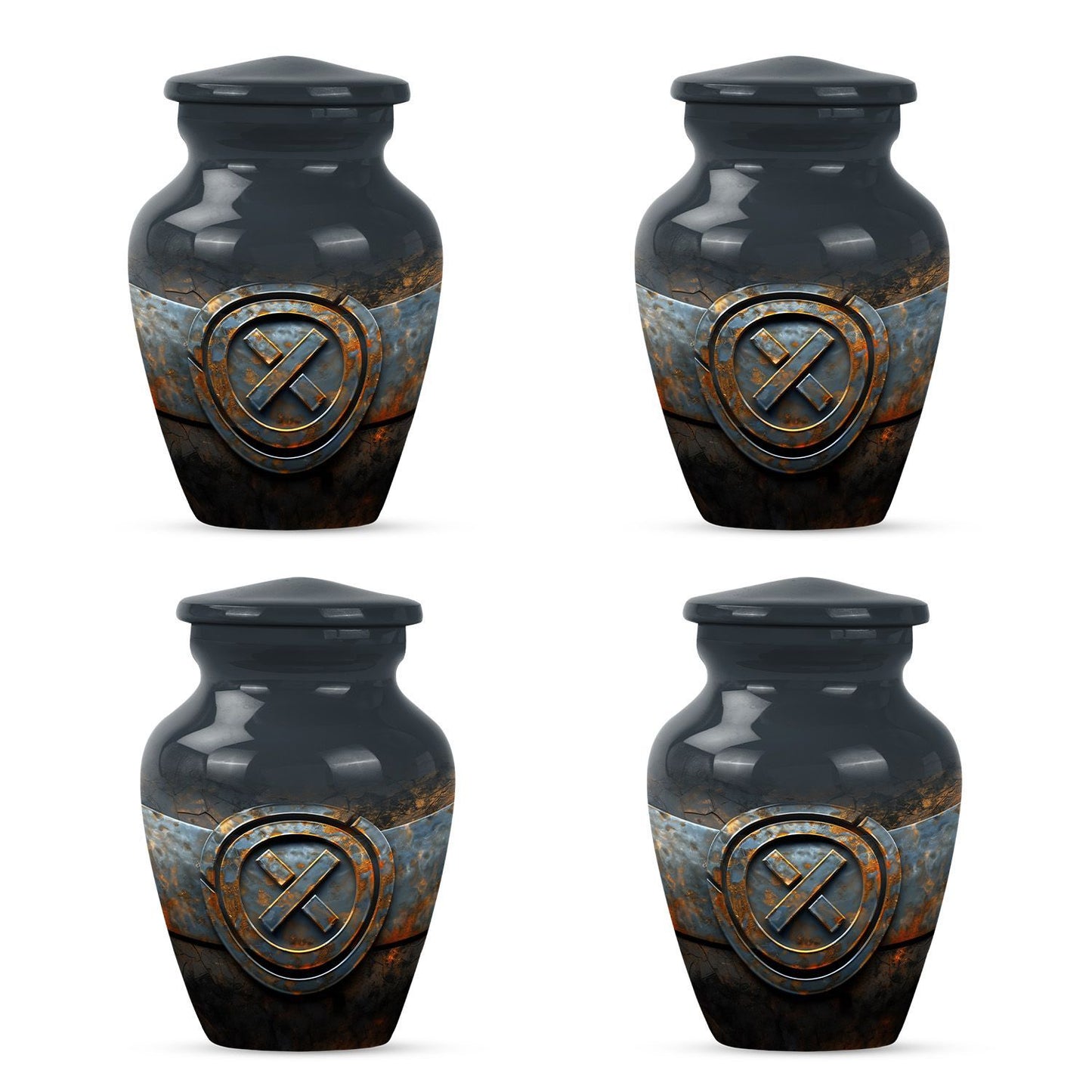 Classic Catholic Urn, memorial urn for adult male ashes