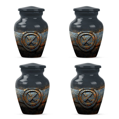 Classic Catholic Urn, memorial urn for adult male ashes