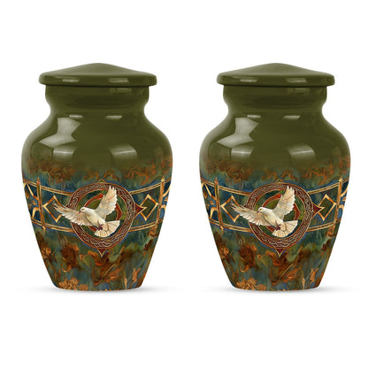 Catholic urn for human ashes