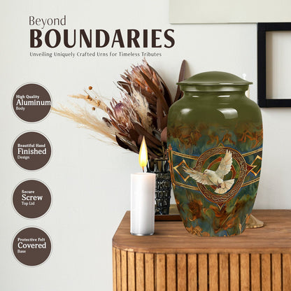 Catholic urn for human ashes