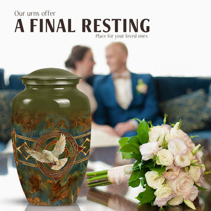 Catholic urn for human ashes