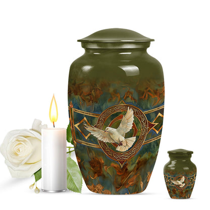 Catholic urn for human ashes