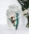 10inch classic Aluminium humming bird Urn.