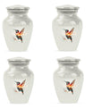 10-inch humming bird Urn, adult female memorial urn.