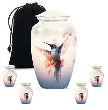 Large Urn With 4 Keepsake Urn