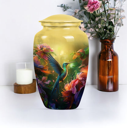 Humming Bird memorial urn