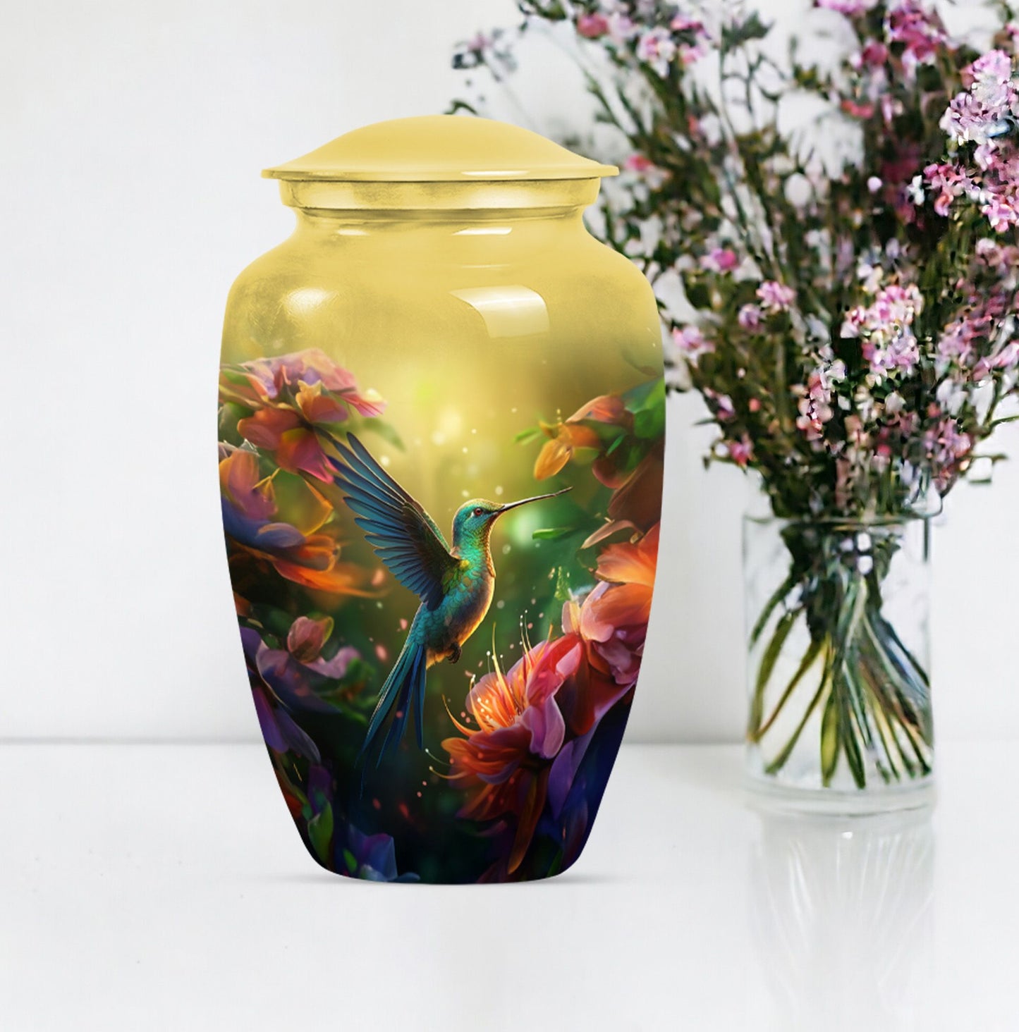 Humming Bird memorial urn