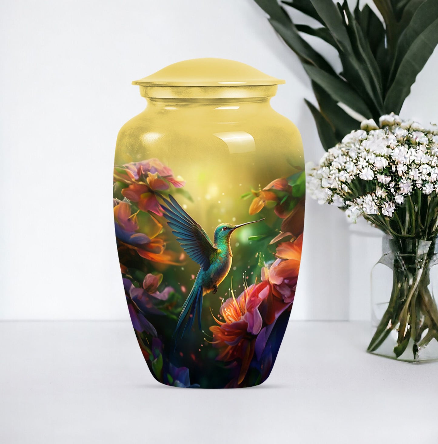 Humming Bird memorial urn