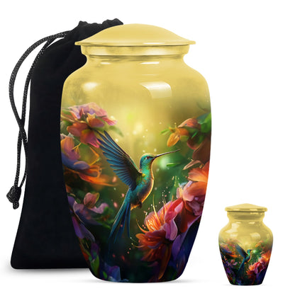 Humming Bird memorial urn