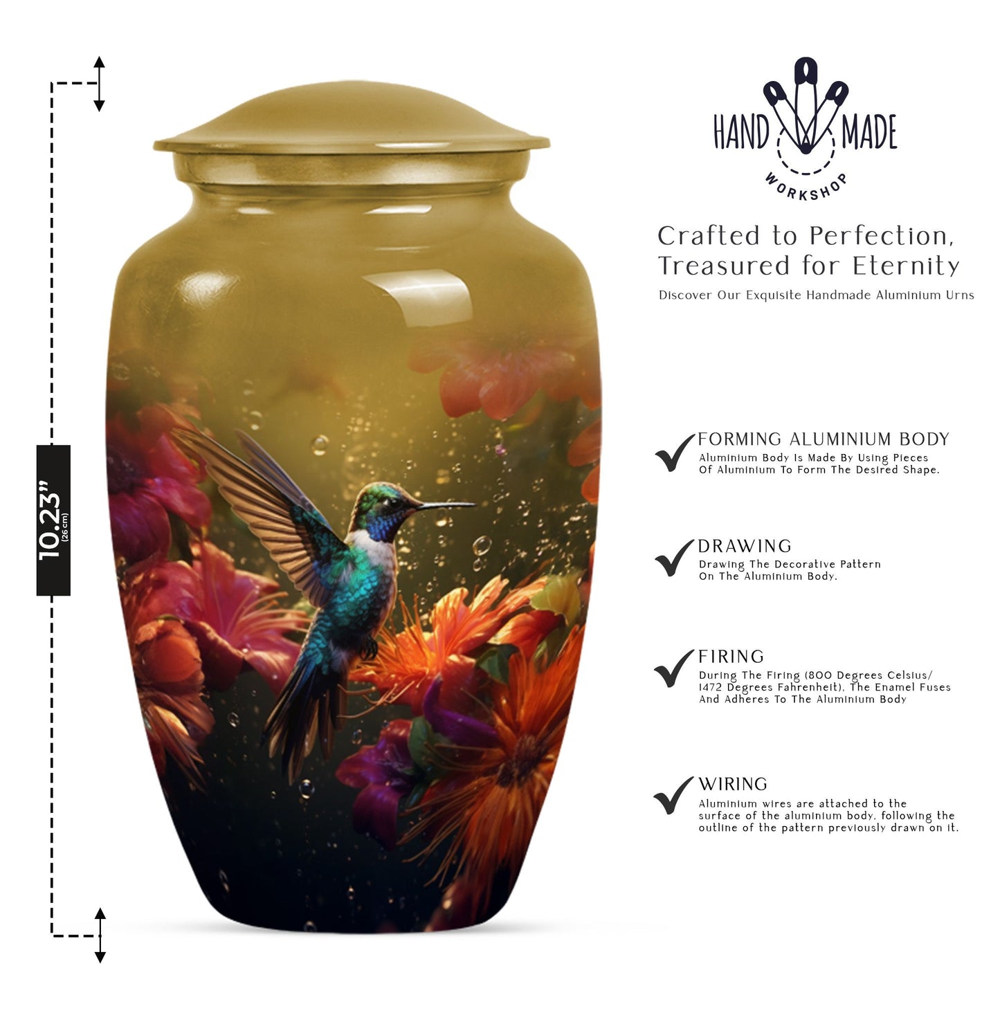 humming bird urn for ashes.