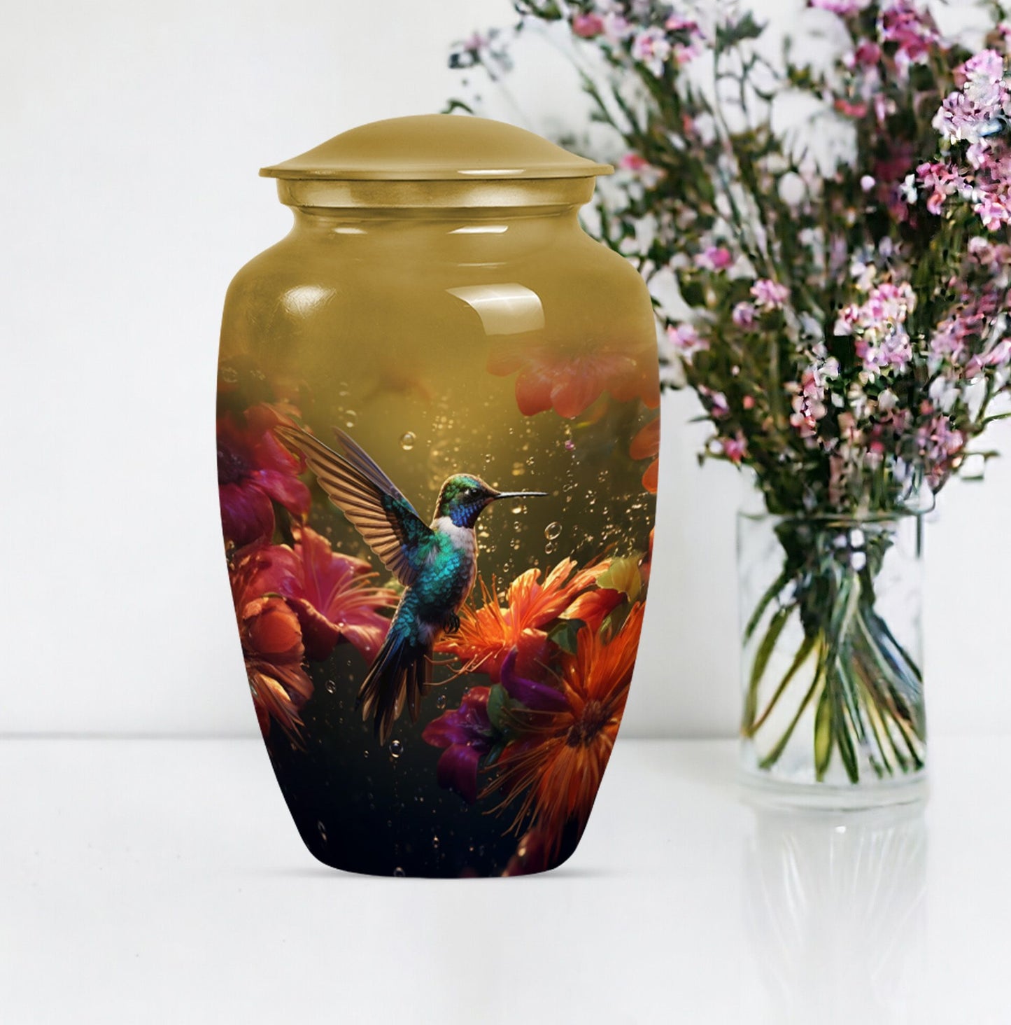 humming bird urn for ashes.