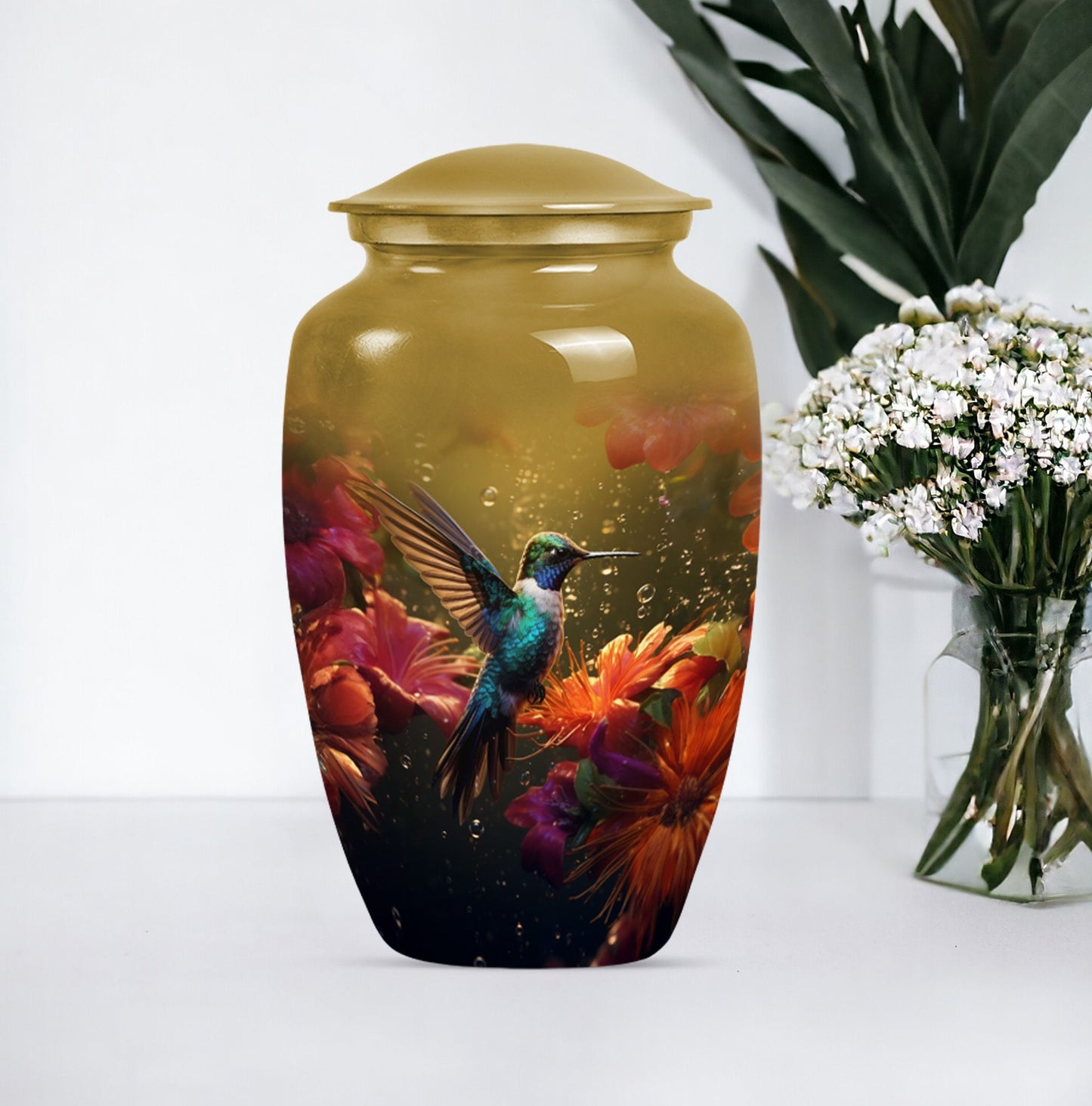 humming bird urn for ashes.
