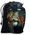 Classic 10-inch Puffin Bird Urn for human ashes.