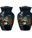 Classic 10-inch Puffin Bird Urn for human ashes.