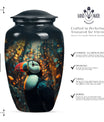 Classic 10-inch Puffin Bird Urn for human ashes.