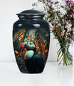 Classic 10-inch Puffin Bird Urn for human ashes.