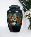 Classic 10-inch Puffin Bird Urn for human ashes.