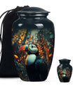 Classic 10-inch Puffin Bird Urn for human ashes.