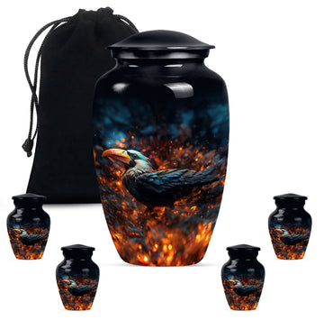 Large Urn with 4 Small Urn