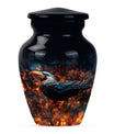 Classic Puffin Bird Urn, abstract burial ash urn for ashes