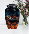 Classic Puffin Bird Urn, abstract burial ash urn for ashes