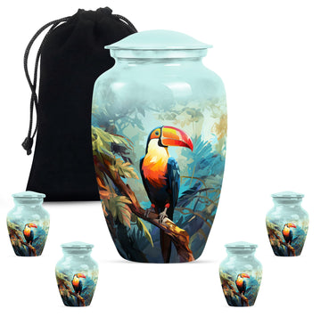 Large Urn with 4 Small Urn