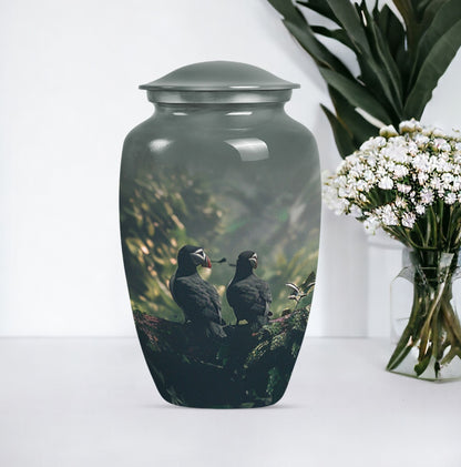 Classic 10-inch Puffin Bird Urn.