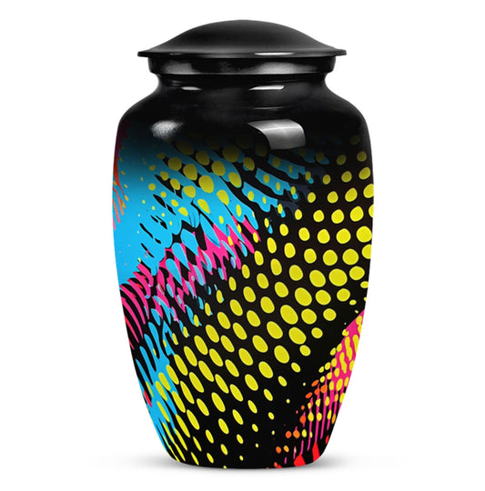 Classic Abstract Pattern Urn for cremation ashes.