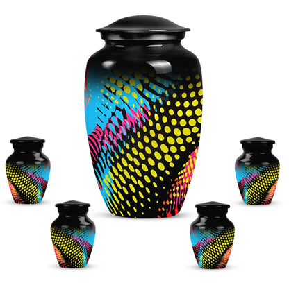 Classic Abstract Pattern Urn for cremation ashes.