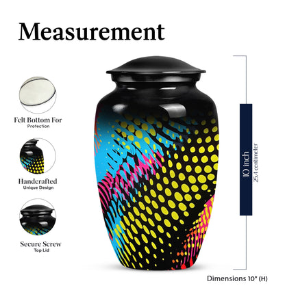 Classic Abstract Pattern Urn for cremation ashes.