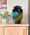 Classic Abstract Pattern Urn for cremation ashes.