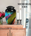 Classic Abstract Pattern Urn for cremation ashes.